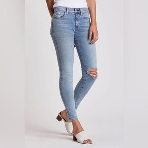 Hudson Jeans Women's Sz‎ 27 Barbara High Rise, Super Skinny Ankle, Blue